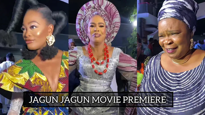 SEE THE  MOST DRAMATIC DANCE ENTRANCE OF FATHIA WILLIAMS, JAIYEOLA MONJE,KIE KIE@JAGUNJAGUN PREMIERE