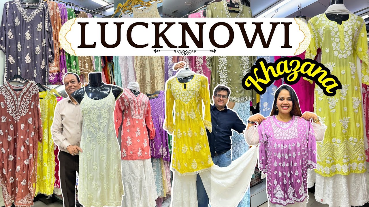 Incredible PURE लखनवी चिकनकारी 3D & 5D Work| Lucknowi Chikankari Kurti & Kurti Set |LUCKNOW toMUMBAI