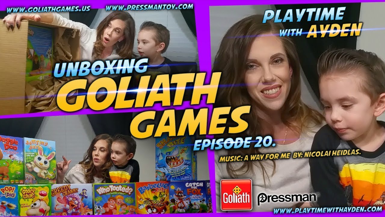 Unboxing Goliath Games - Playtime with Ayden - Episode #20