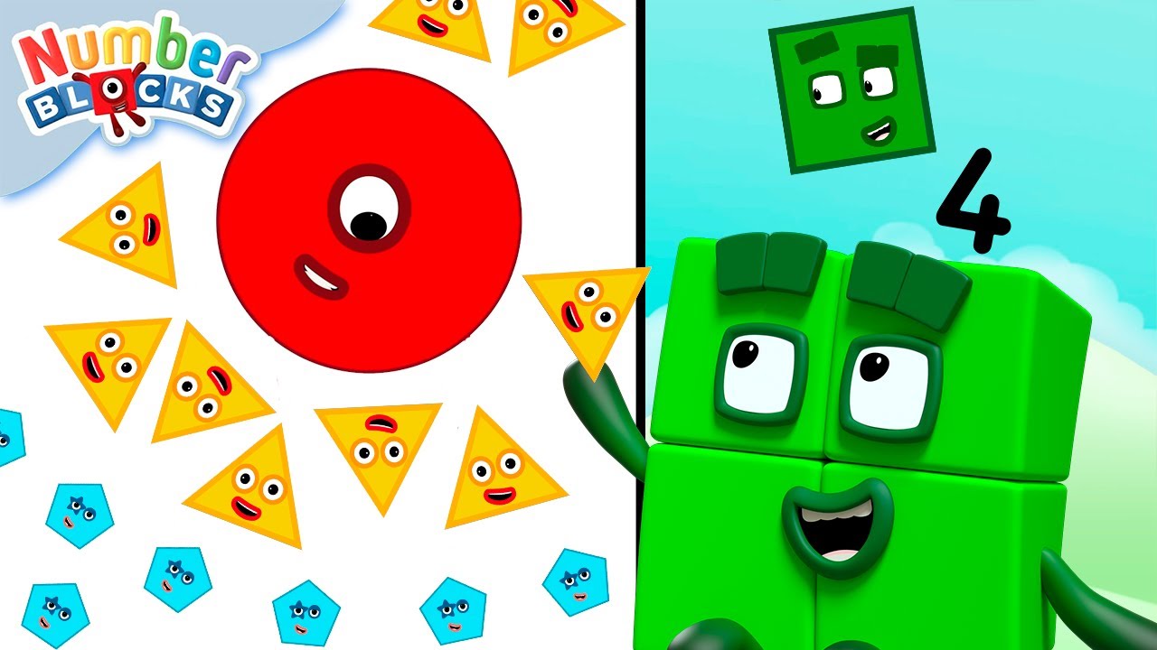 CLUB DE LOS CUADRADOS 🟩| Dibujos Animados de Matemáticas 1-2-3 | Numberblocks en Español