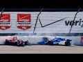 HUGE CRASH Indycar Graham Rahall and Tristan Vautier POCONO 2015 (HD)