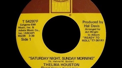 [1978] Thelma Houston • Saturday Night, Sunday Morning