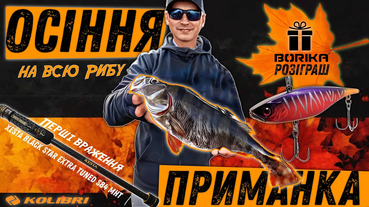 Перші враження від Xesta Blackstar 🎣 Яка осіння приманка ловить ВСЕ? + розіграш від BORIKA