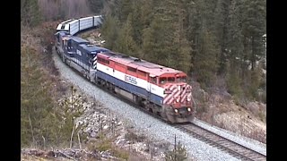 BC Rail on the Squamish Subdivision, November 11, 2000