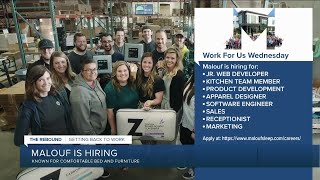 Malouf hiring on Work for Us Wednesday