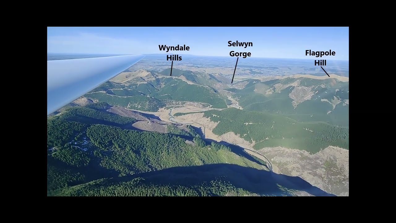 Glider Ridge Riding Ridge riding a glider near Springfield NZ - YouTube