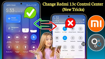 How To Change Control Center Settings HyperOS Xiaomi Redmi 13C (New Tricks 2025)