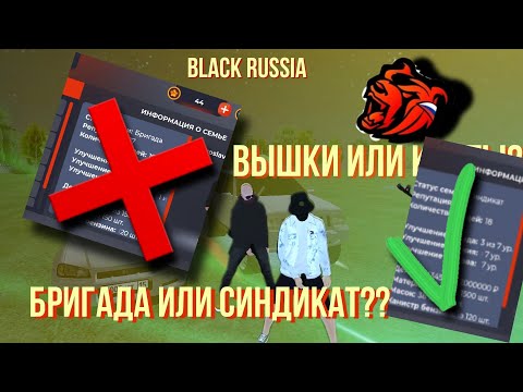 СИНДИКАТ ИЛИ БРИГАДА?///КАК ПОВЫСИТЬ СТАТУС СЕМЬИ?? БЛЕК РАША///Black Russia ❤️‍🔥 ИМБА БР