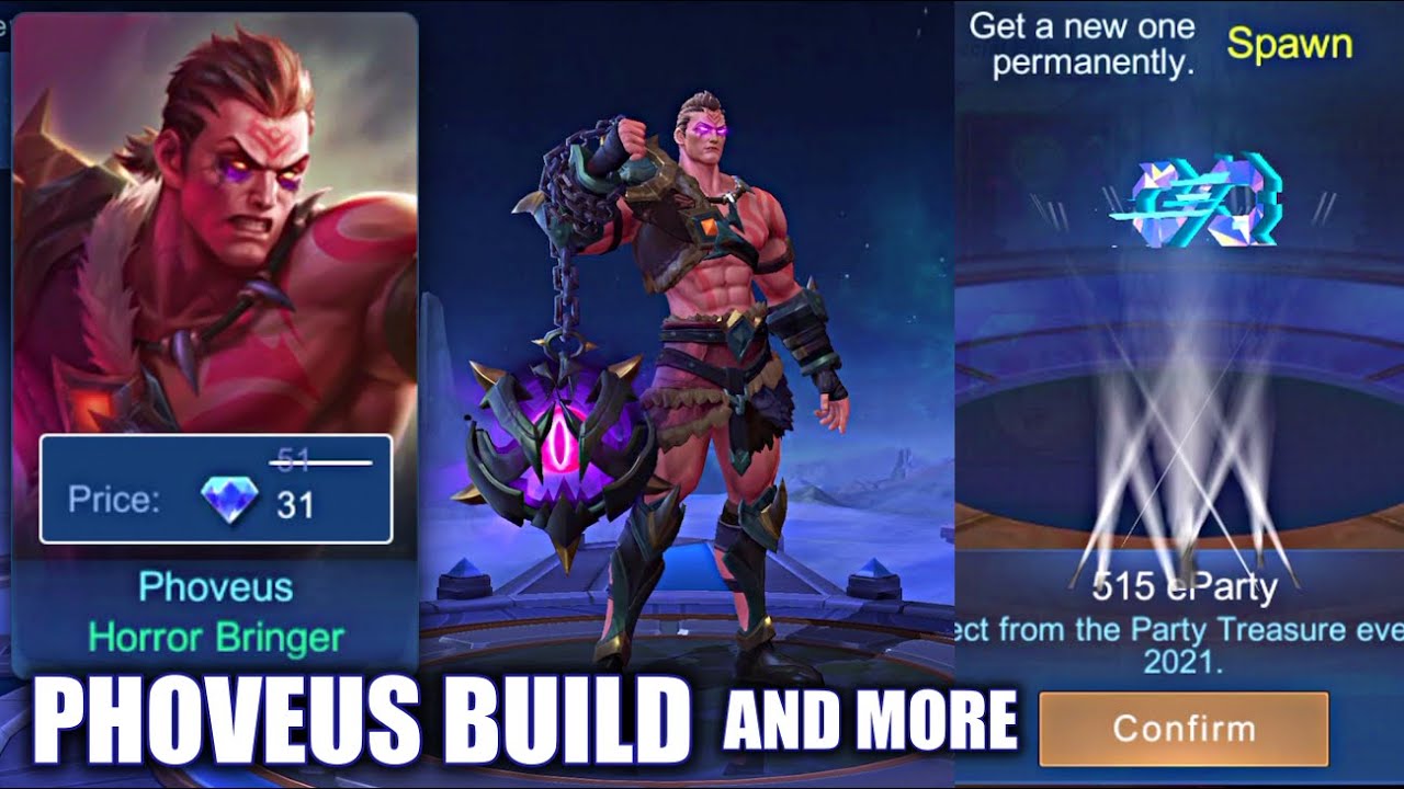 LET'S GO PHOVEUS BUILD AND 515 EFFECTS! | MOBILE LEGENDS - YouTube