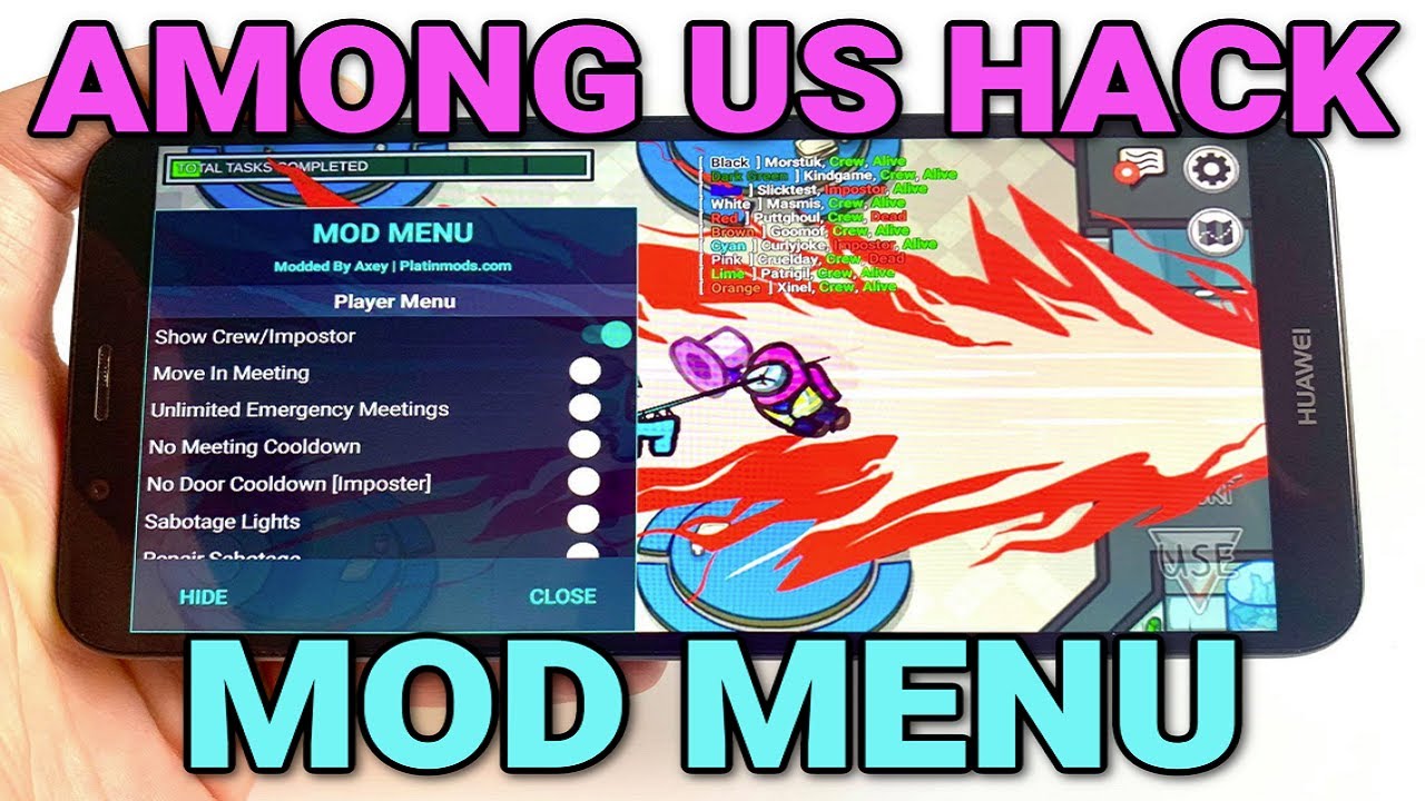 among us hacks mobile mod menu wallhack / X