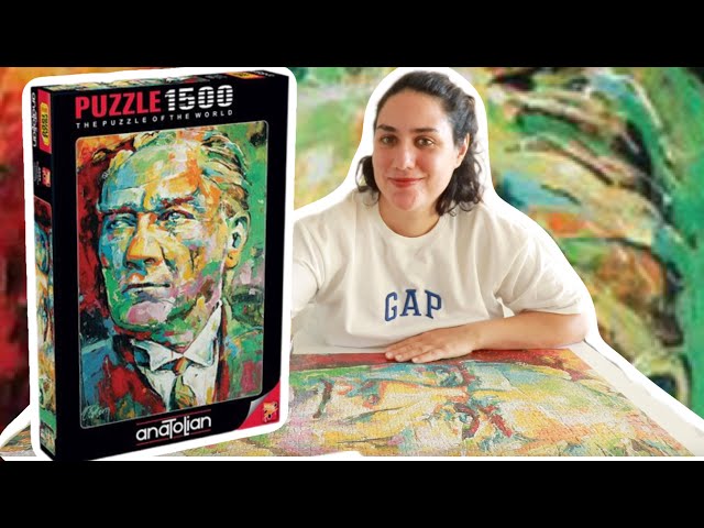 Anatolian Puzzle - Mustafa Kemal Ataturk 1500 Piece Jigsaw Puzzle #4555, Anti-Glare, 33.5x23.6 Inches