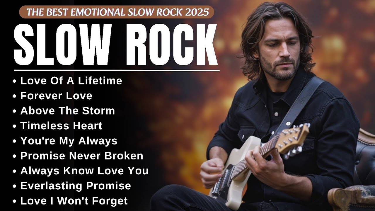 SLOW ROCK BALLADS - PLAYLIST 2025 - LOVE OF A LIFETIME - EMOTIONAL ROCK SONG🎸