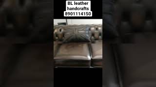 100 % pure leather chesterfield vintage leather sofa 🛋️