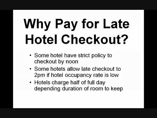 Tips to Avoid Late Checkout Hotel Charges 