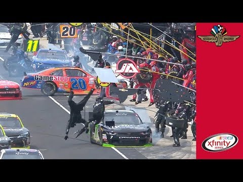 Jackman takes a huge hit on pit road
