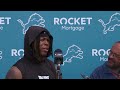 Jahmyr Gibbs meets with the media on July 25 | 2024 Training Camp Day 2
