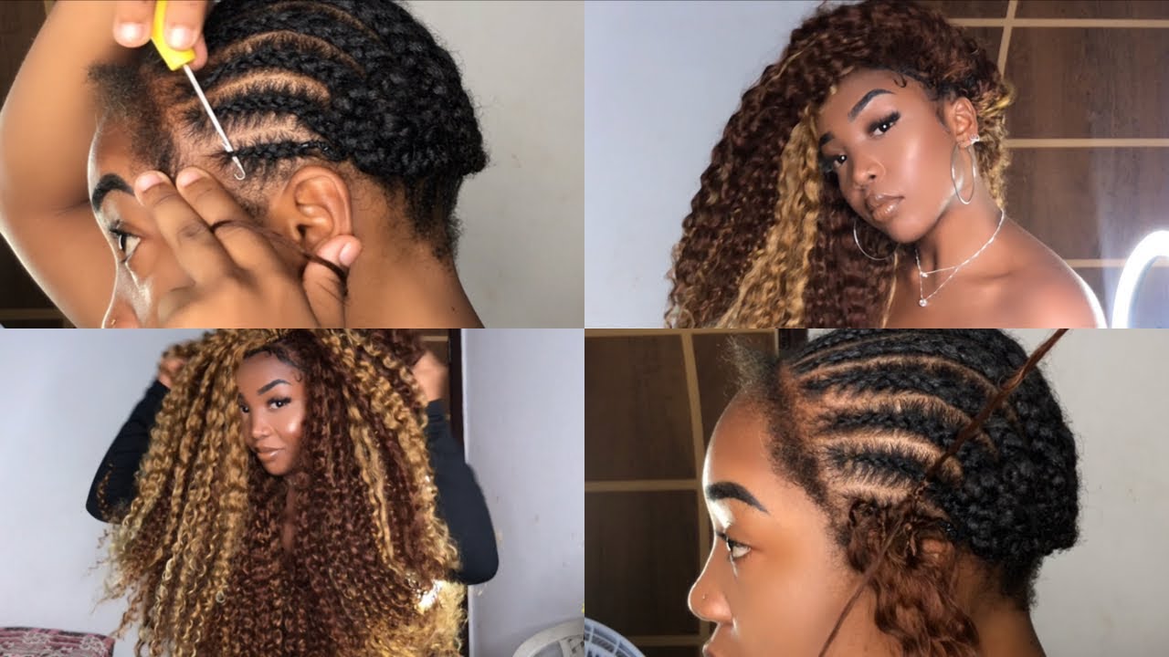 COMO FAZER CROCHET BRAIDS EM CASA | CABELO ORGÂNICO CACHEADO