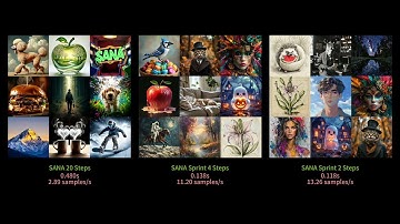 SANA-Sprint speed comparison