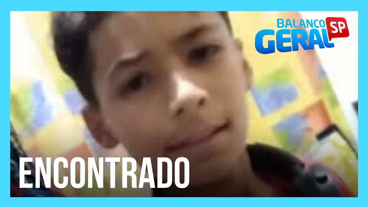 Menino de 11 anos que fugiu de casa é encontrado após reportagem do Balanço Geral