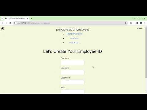 Employee Management App with Django | Full-stack development show case