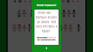 Decode The Secret Quote! 🧩 Logic Puzzle Challenge #0048 🧠 #shorts #cryptogram #braintraining