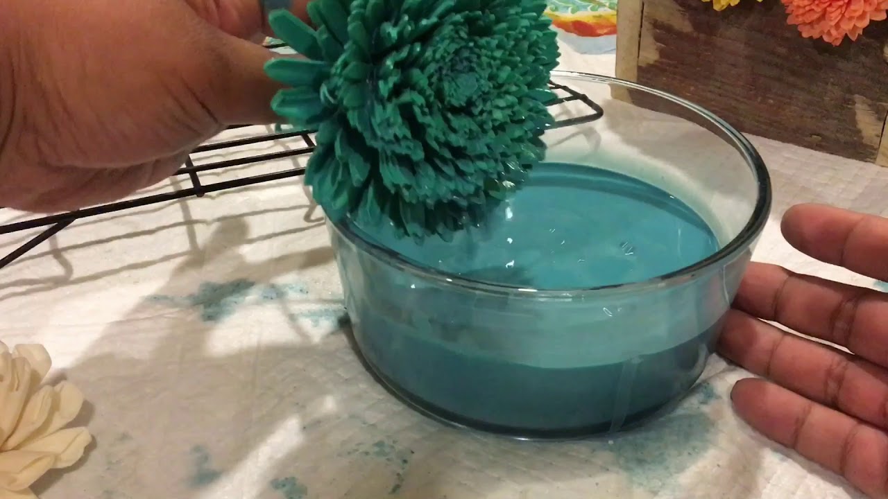 How to Redye Sola Wood Flowers YouTube