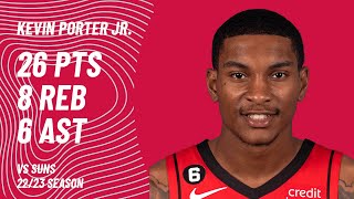 Kevin Porter Jr. vs Phoenix Suns | 30.10.2022