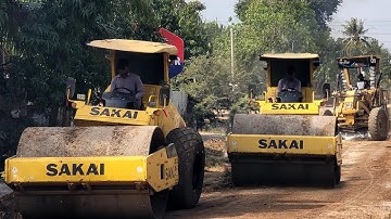 Liugong & Roller Soil Compactor លីប៊ីល័រកៀរដី និង រ៉ូឡូកិនបង្ហាប់ដីធ្វើផ្លូវលំ
