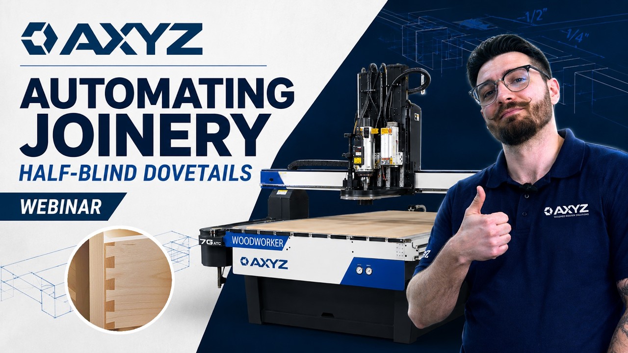Automating Joinery - Half-Blind Dovetails Webinar - YouTube