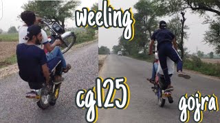 Going To Gojra For Weeling On Cg125 Weeling On Honda Cg125