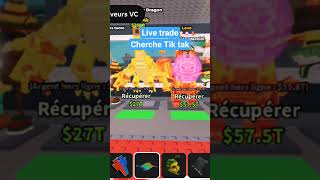live trade cherche Tik tak #jeuxvidéo #roblox #questcequejedevraischoisir #bloxfruits #humour