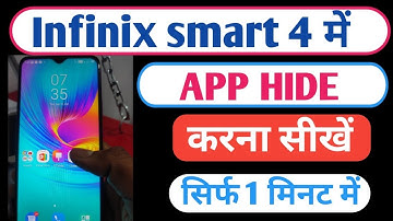 Infinix smart 4 me app hide kaise kare/how to hide apps in infinix smart 4/app hide setting