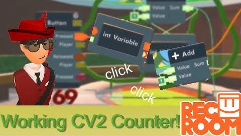 How to make a working CV2 Button Counter | Rec Room |