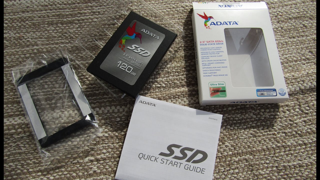 SSD ADATA Premier Pro SP550 120GB SATA-III Unboxing - YouTube