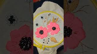 Beautiful Hand Embroidery Flower Design | Easy Flower Embroidery Tutorial | DIY Needlework Art