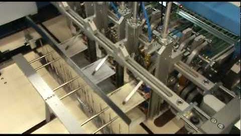 US-2000 FAB-A Falzbündler hinter Müller Martini Primera