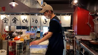 行列のできる定食屋【もがめ食堂/吉祥寺】人気のチキン南蛮タルタルソース定食！！名物!!おふくろの味「鶏となすのおろし煮/辛味噌和え」