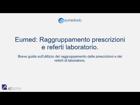 EUMED - Raggruppamento prescrizioni e referti di laboratorio