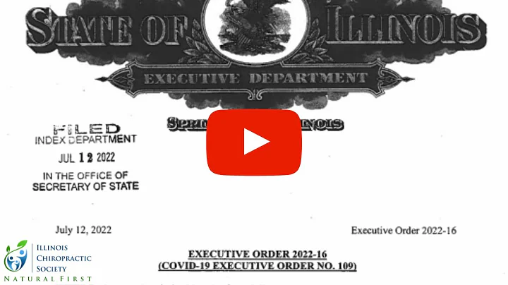 Mandates Continue for Chiropractic Practices  | Illinois Chiropractic Society | 217-525-1200