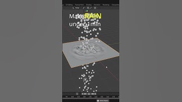 BLENDER Creates AMAZING Rain in Under 1 Minute