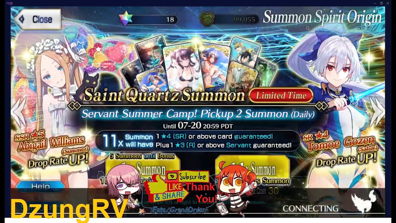 Tomoe Gozen Saber(VR) Summon - Fate Grand Order (FGO) NA