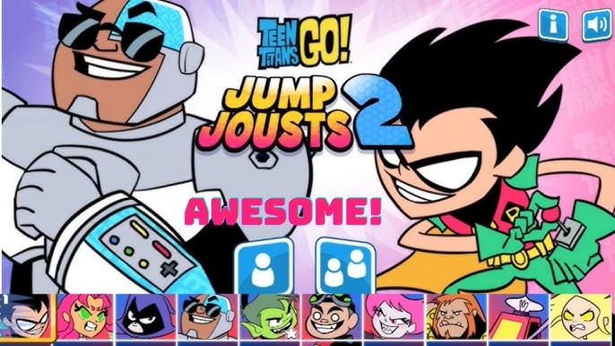 POKI Jogando Teen Titans Go Jump Jousts Com meu Pai ( primeiro Video do  Canal) 