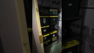 DIY climate controlled storage solution in garage.