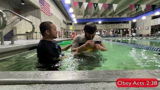 Baptism of Darren Ellis