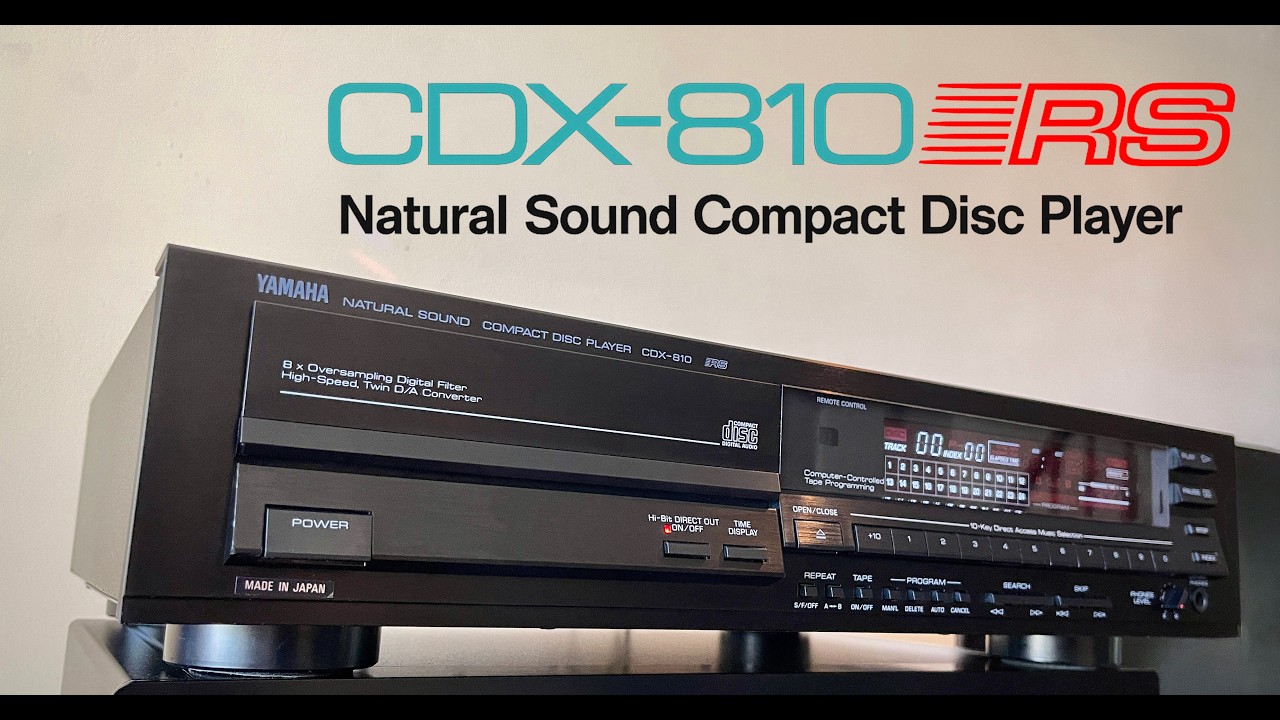 YAMAHA CDX-810 CD PLAYER - CIRCA 1988 - YouTube