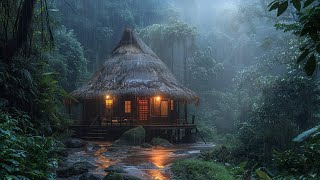 Sleep Aid: Heavy Rain & Thunder Sounds in the Enchanted House at Night - White Noise for Sleep Fast