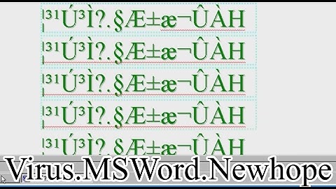 Virus.MSWord.Newhope