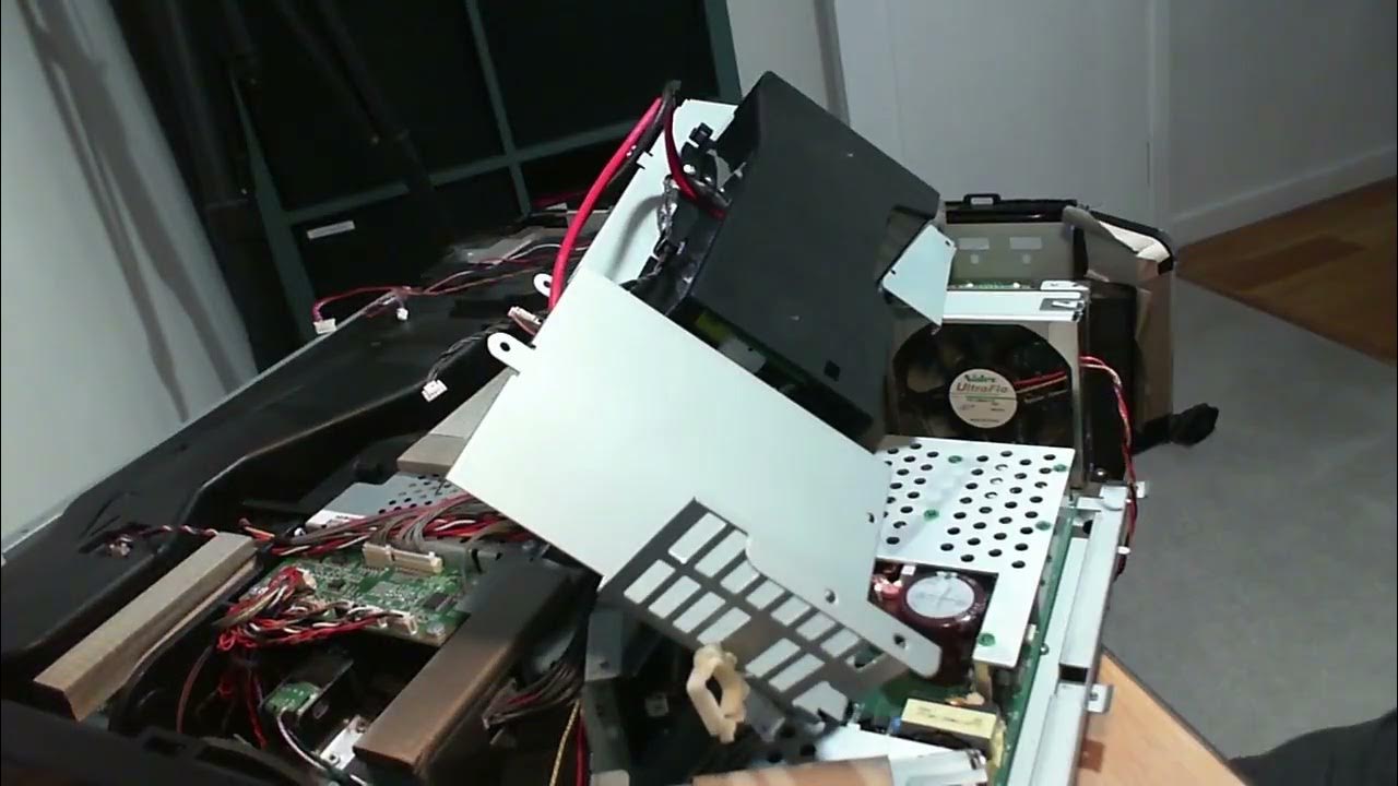 JVC DILA X500R projector ballast replacement, disassembly and