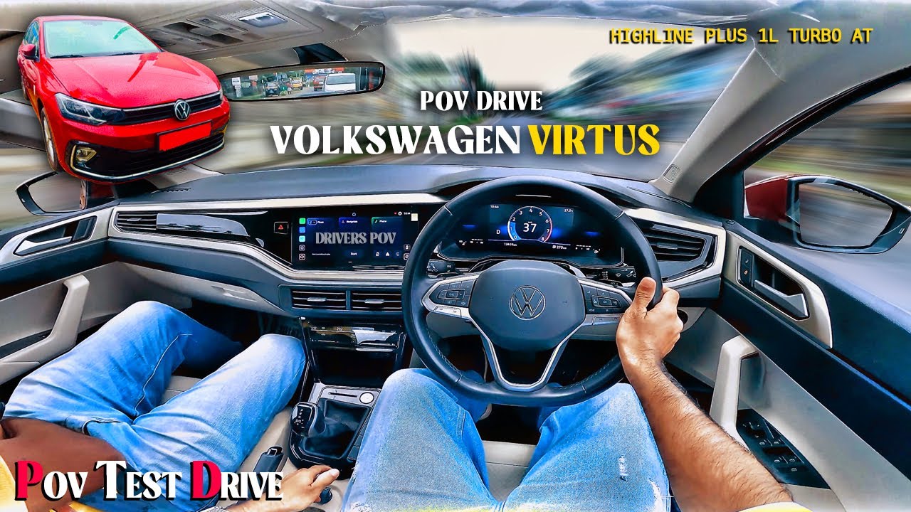 VOLKSWAGEN VIRTUS HIGHLINE PLUS TSI AUTOMATIC 2025 MODEL | 1.0L 114 BHP | POV Drive & Real Review