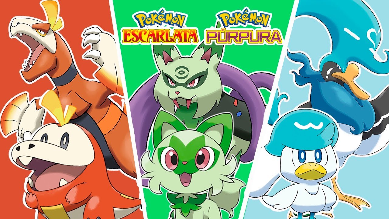 Pokemon escarlata y purpura evoluciones